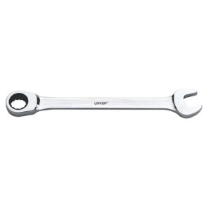 Llave combinada pulido espejo de matraca en pulgadas, 12 puntas, 7/16" Urrea
