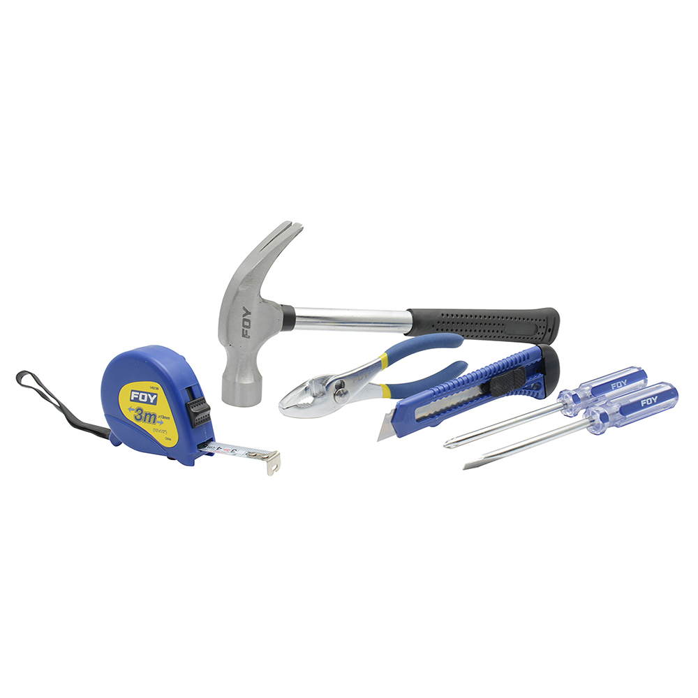 Juego combinado de herramienta para hogar, 6 piezas Foy