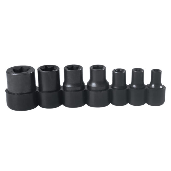 Juego de dados torx hembra cuadro de 1/4" y 3/8", 7 piezas Urrea