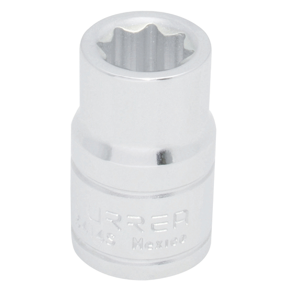 Dado cuadro de 1/2", 8 puntas, en pulgadas, 7/16" Urrea