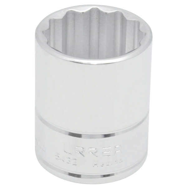 Dado cuadro de 1/2", 12 puntas, en pulgadas, 25/32" Urrea