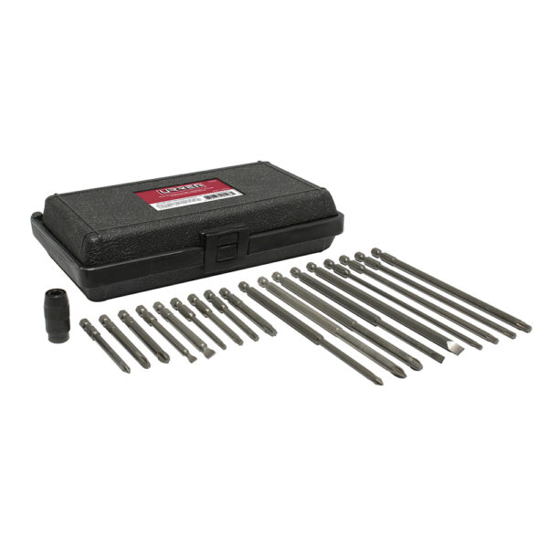 Juego de puntas de poder y adaptador rápido cuadro de 1/4" Quick release, 19 piezas Urrea