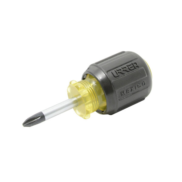 Destornillador con mango cushion grip, tipo trompo punta Phillips barra redonda #2 x 1-3/8" Urrea
