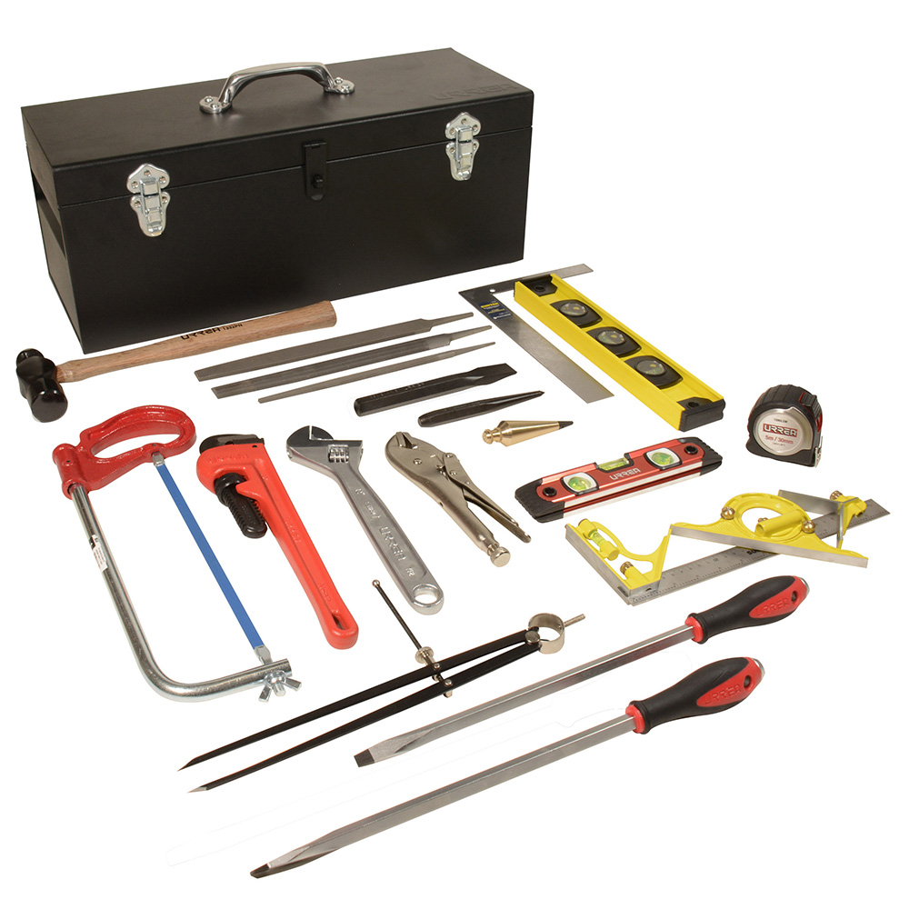Juego básico industrial para tubero, 20 piezas con caja D7C20 Urrea