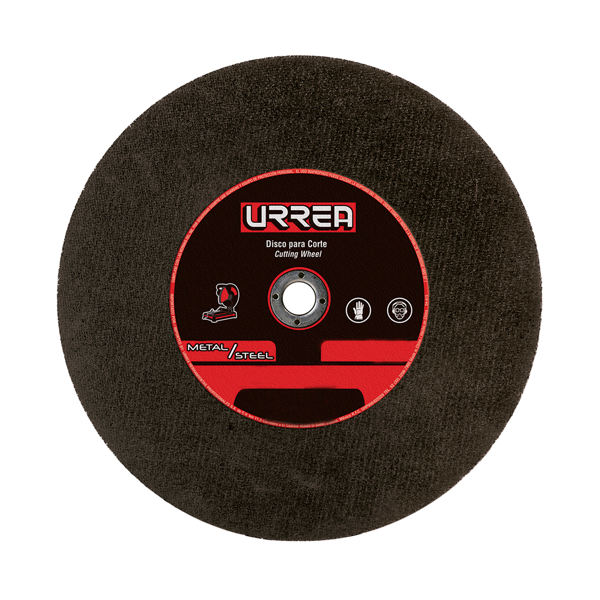 Disco abrasivo tipo 1 para metal 14" x 1/8" Urrea