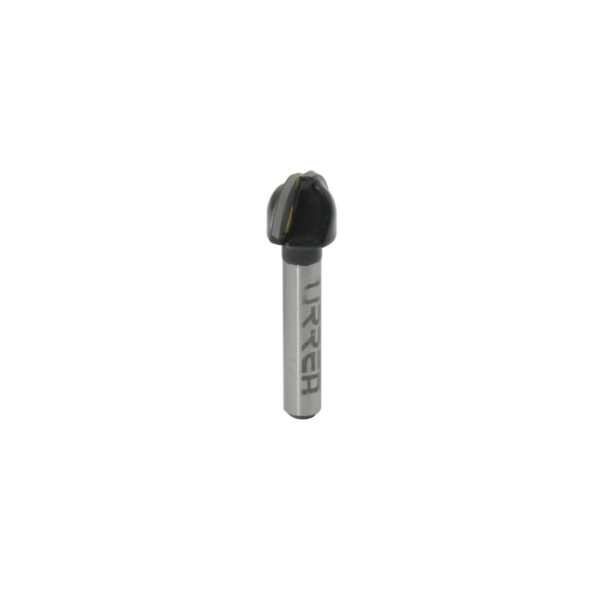 Broca para router de acero de media caña 1/2"  zanco de 1/4" Urrea