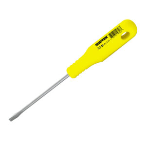 Destornillador con mango amarillo, punta cabinet 1/8" x 2-1/2" Surtek