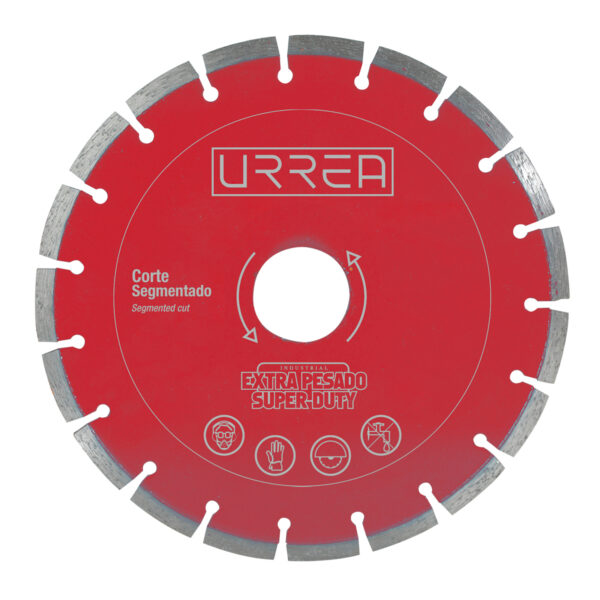 Disco de diamante segmentado, 7" Urrea