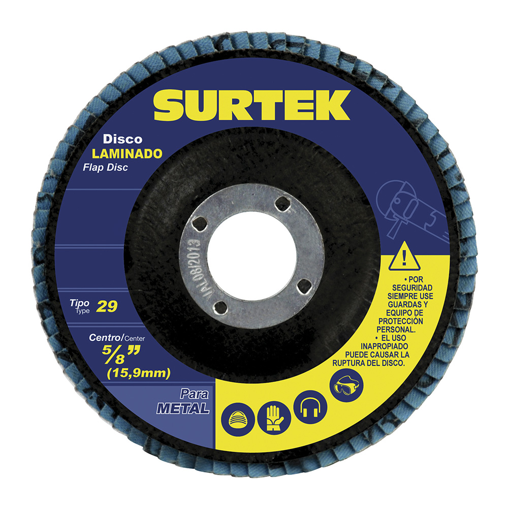 Disco laminado tipo 29 grano 40, 7" Surtek