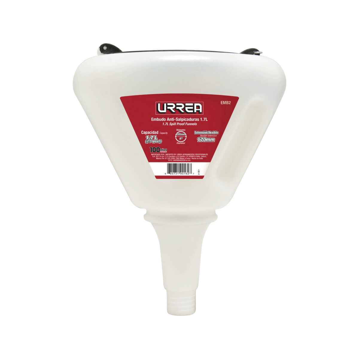 Embudo anti-salpicaduras de 1.7 Lt Urrea