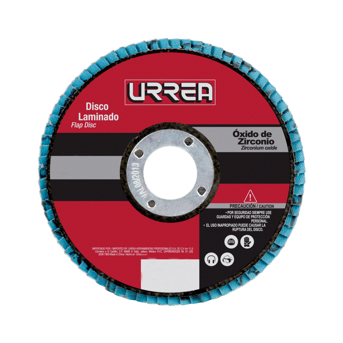 Disco laminado tipo 29 grano 40, 4-1/2" Urrea