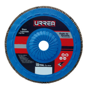 Disco laminado tipo 27 grano 120 con respaldo plástico, 7" Urrea