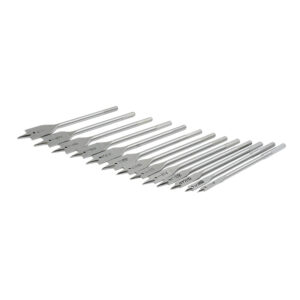 Juego  de 13 brocas para madera tipo manita plana zanco hexagonal Surtek