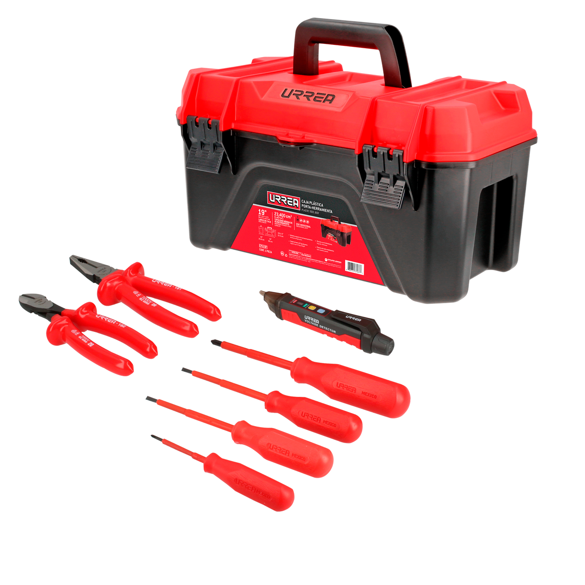Juego combinado de herramientas para electricista 1000 V, 8 piezas Urrea