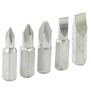 Juego de puntas Phillips y planas de 1" hexágono de 1/4", 5 piezas Surtek