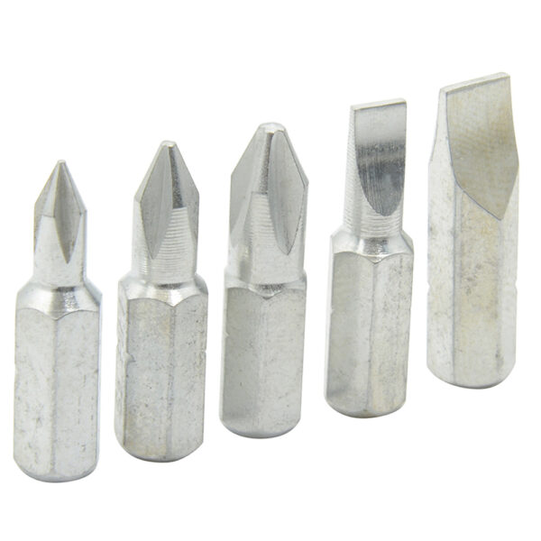 Juego de puntas Phillips y planas de 1" hexágono de 1/4", 5 piezas Surtek