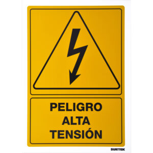 Señal "Peligro alta tensión" Surtek