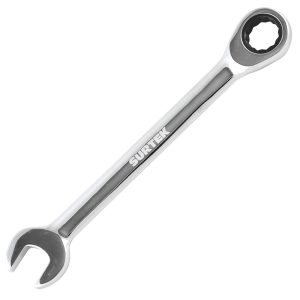 Llave combinada pulido espejo de matraca en pulgadas, 12 puntas, 1/2" Surtek 100536
