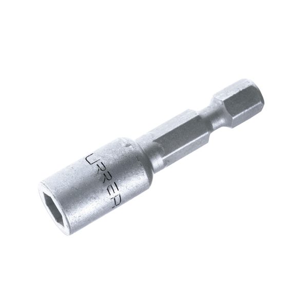 Punta de caja de poder con imán en pulgadas hexágono de 1/4", 3/8" x 1-7/8" Urrea 10584