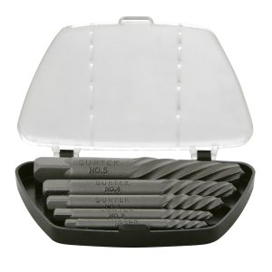 Juego de extractor "cola de cochino" para tornillos, 5 piezas Surtek 107040