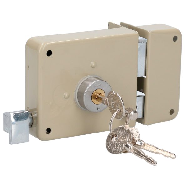 Cerradura de sobreponer función instala fácil, derecha, llave tetra, blíster Lock 10CS