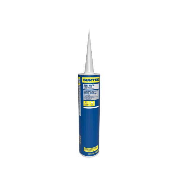 Sellador acrílico color blanco 280 gr Surtek 113505
