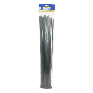 Cinchos plásticos 450 x 4.8 mm, tensión 27 Kg de 25 piezas color negro Surtek 114217