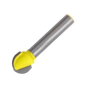 Broca para router de acero de media caña 3/8" zanco de 1/4" Surtek 119258