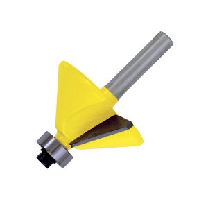 Broca para router de acero chaflán con balero 1-1/4" zanco de 1/4" Surtek 119267