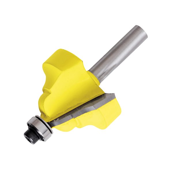 Broca para router de acero romana con balero 1-3/8" zanco de 1/4" Surtek 119276