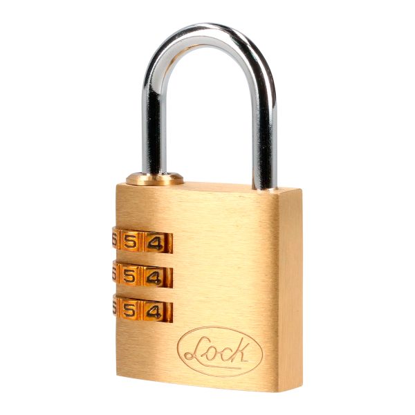 Candado de combinación programable para maleta, latón, 30 mm Lock 11CA