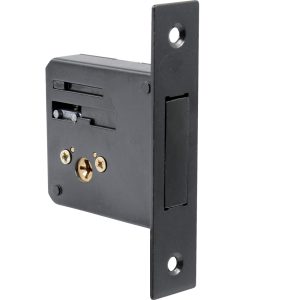 Cerrojo para embutir auxiliar, función doble, latón antiguo, llave tetra, en caja Lock 11CE