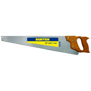 Serrucho con mango de madera triple filo de 22" Surtek 120247