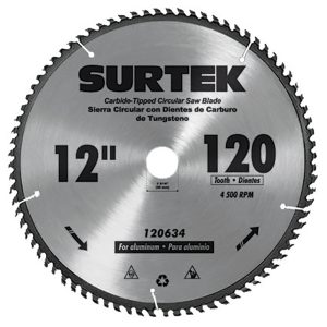 Disco para sierra circular para corte madera 60 dientes, 16" Surtek 120651