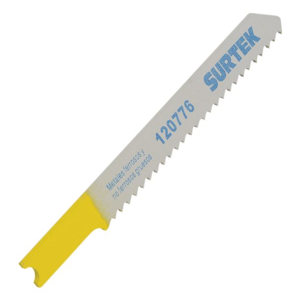 Segueta para sierra caladora 12 DPP, fino, zanco U, 5 piezas Surtek 120776