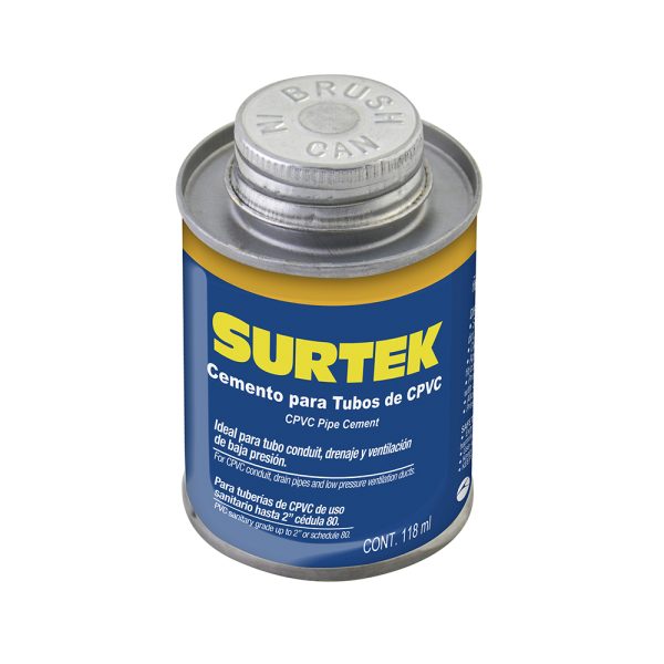 Cemento para tubo CPVC, 118 ml Surtek 121134