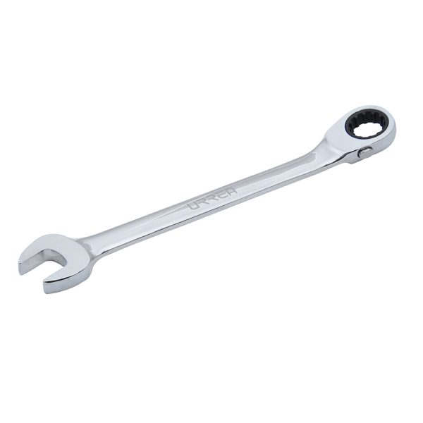 Llave combinada pulido espejo de matraca spline reversible métrica, 11 mm Urrea 1211MCMR