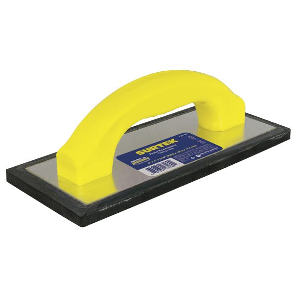 Flota de hule acabado fino con mango de plástico 9" x 4" x 7/16" Surtek 123189
