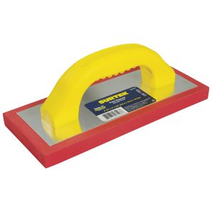 Flota de esponja acabado áspero con mango de plástico 9-1/2" x 4" x 3/4" Surtek 123197