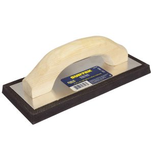 Flota de hule acabado fino con mango de madera 9-1/2" x 4" x 5/8" Surtek 123198