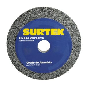 Rueda abrasiva de óxido de aluminio grano 36, 6" x 3/4" Surtek 128004