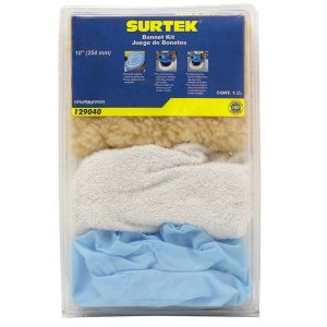 Juego de bonetes para pulidora 10", 7 piezas Surtek 129040
