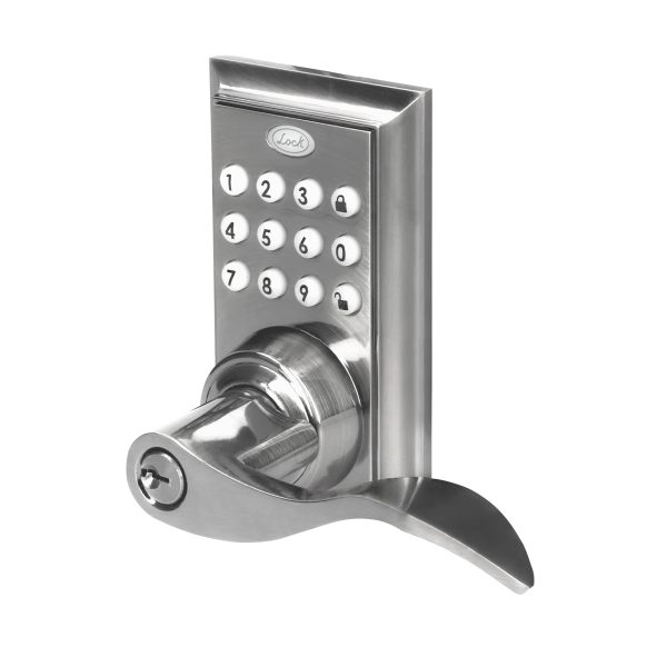 Cerradura digital tipo botón con manija, llave estándar Lock 12CD