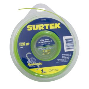 Nailon para desbrozadora doble blíster, 2 mm x 120 m Surtek 130263