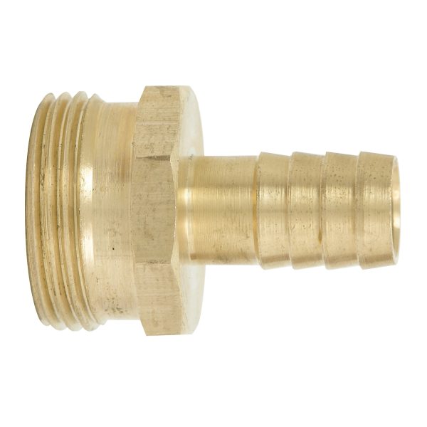 Conector para manguera de riego de latón, 1/2" macho Surtek 130371