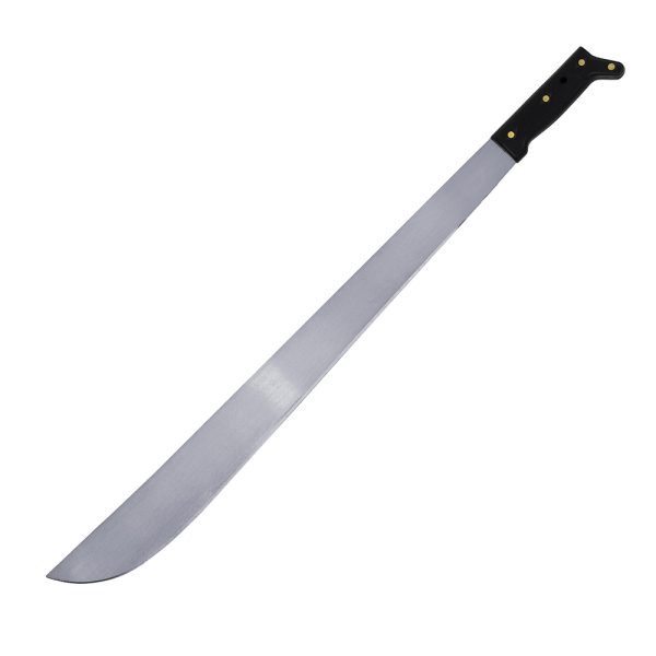 Machete troquelado con mango negro recto 20" Surtek 130514