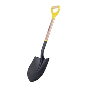 Pala con mango de madera con puño contractor grip, redonda Surtek 130600