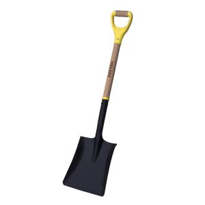 Pala con mango de madera con puño contractor grip, cuadrada Surtek 130601