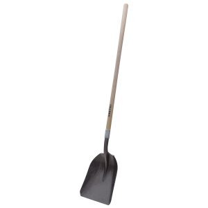 Pala con mango largo de madera con anillo crimpado, tipo carbonera Surtek 130625