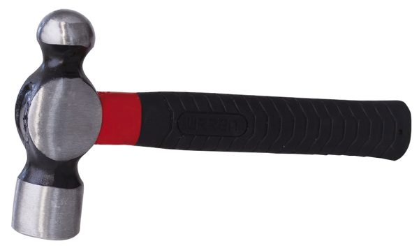 Martillo de bola forjada con mango de fibra de vidrio anti-vibración corto de 9", 24 oz Urrea 1324FVS
